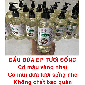 DẦU DỪA HỮU CƠ ÉP LẠNH - RICH COCO – EXTRA VIRGIN COCONUT OIL – CHAI 500ml