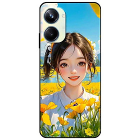 Ốp lưng cho Oppo Realme 10 - C11 2021 - C65 4G - C67 - C20 - Poco X6 5G - Cánh Đồng Hoa Vàng - Hàng Chính Hãng