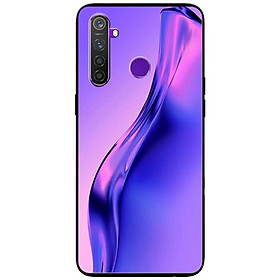 Ốp lưng dành cho Realme 6i mẫu Đường Cong Tím Xanh