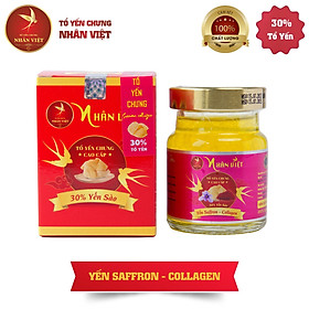 Yến Sào Chưng Saffron Collagen Nhân Việt 30% Yến Nguyên Chất Hũ 70ml