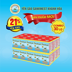 [Combo 30 lọ] Nước Yến sào Sanvinest Khánh Hòa không đường lọ 70ml - S102
