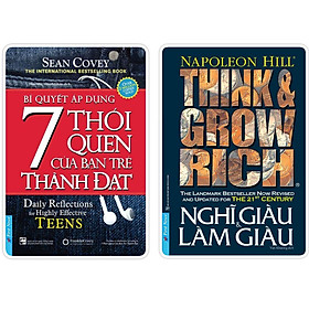 Sách - Combo Bí Quyết Áp Dụng 7 Thói Quen Của Bạn Trẻ Thành Đạt (Khổ lớn) + Nghĩ Giàu Và Làm Giàu - FirstNews