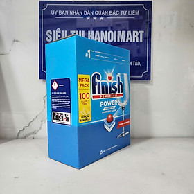 Hộp 100 viên rửa chén Finish Classic Dishwasher Tablets Lemon QT025446 - hương chanh