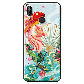 Ốp in cho Huawei Nova 3E Cá Chép Đỏ - Hàng chính hãng