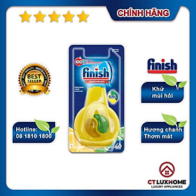 Khử mùi máy rửa bát - Tinh dầu treo hương chanh Finish 