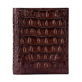 Ví Passport Huy Hoàng da cá sấu màu nâu đất HC9205