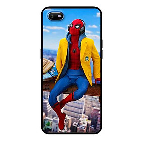 Ốp Lưng in cho Oppo A1K Mẫu Nhện Áo Vàng - Hàng Chính Hãng
