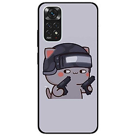Ốp lưng dành cho Xiaomi Redmi Note 11 4G - Mèo Xám Đội Nón