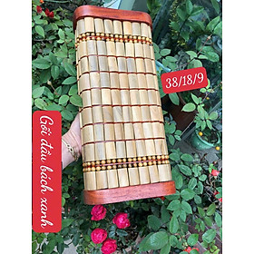 Gối đầu mát xa bằng gỗ bách xanh cao cấp kt 38×18×9cm 