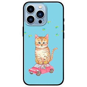 Ốp lưng dành cho Iphone 13 Mini - Iphone 13 - Iphone 13 Pro -  Iphone 13 Pro Max - Chú Mèo Ngơ Ngác