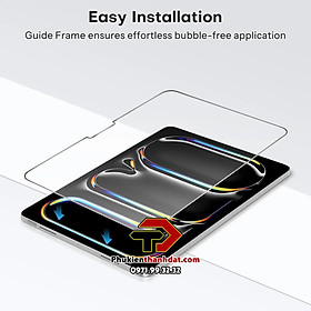 Tấm dán kính cường lực cho iPad Pro 11 2024, iPad Pro 13 2024 M4 hiệu Glass Pro  - Hàng chính hãng