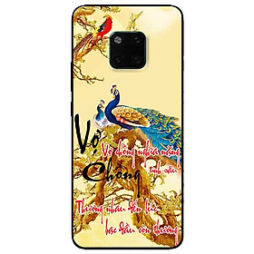 Ốp lưng in cho Huawei Mate 20 Pro Mẫu Thư Pháp Vợ Chồng
