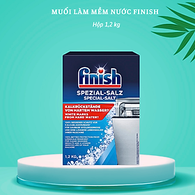 Muối rửa bát Finish 1.2kg, muối finish 1,2kg là muối làm mềm nước trong máy rửa chén bát ly 1200g