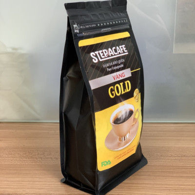 STEPPACAFE-Cà Phê Rang Xay GOLD 70% Arabica+30% Robusta (Túi 250g)