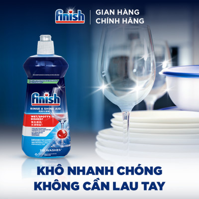 Combo phụ gia: Nước làm bóng 500ml + Dung dịch vệ sinh máy 250ml + Muối rửa chén bát 1kg