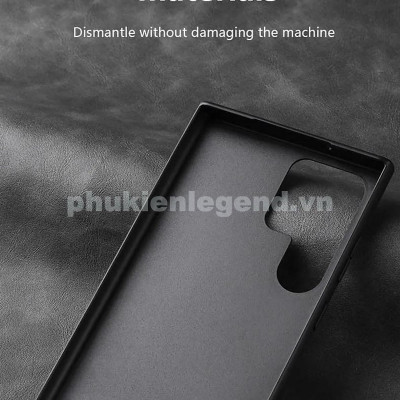 Ốp lưng da cao cấp cho SamSung Galaxy S25 Ultra , S24 Ultra , S23 Ultra , S22 Ultra chính hãng X-level viền mềm, chống bám vân tay - Hàng chính hãng