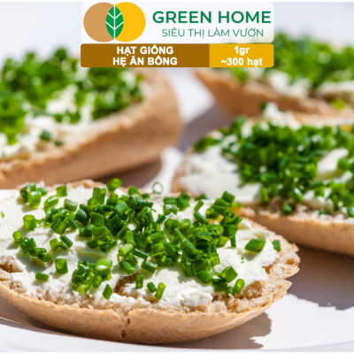 Hạt Giống Hẹ Ăn Bông GreenHome, Gói 1g~300 hạt, Nảy Mầm Đều, Giàu Dinh Dưỡng, Dễ Trồng Quanh Năm G20