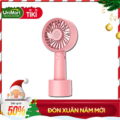 Quạt Mini Khuếch Tán Hương Liệu Cầm Tay Damas QX01 - Thiết Kế Chân Đế Quạt Để Bàn Tiên Lợi Tặng Kèm Dây Sạc - Pin Khủng 2000 mAh Với 3 Mức Độ Gió Lan Tỏa Hương Thơm - Hàng Chính Hãng