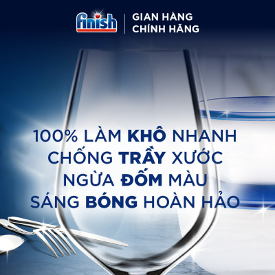Combo Nâng Cao: 3 X Túi 21 Viên Nước Rửa Bát Powerball Quantum + Nước Làm Bóng Rinse & Shine Aid 500ml + Dung Dịch Vệ Sinh Máy Rửa Chén 250ml