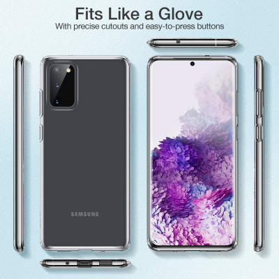 Ốp lưng dẻo silicon cho Samsung Galaxy S20 hiệu Ultra Thin (siêu mỏng 0.6mm, chống trầy, chống bụi) - Hàng nhập khẩu