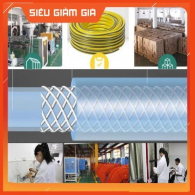 Bộ dây vòi xịt nước rửa xe, tưới cây . tăng áp 3 lần, loại 20m 206318 đầu đồng,cút,nối đen+ tặng đai