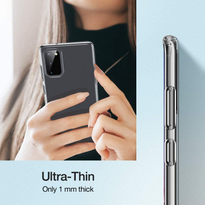 Ốp lưng dẻo silicon cho Samsung Galaxy S20 hiệu Ultra Thin (siêu mỏng 0.6mm, chống trầy, chống bụi) - Hàng nhập khẩu