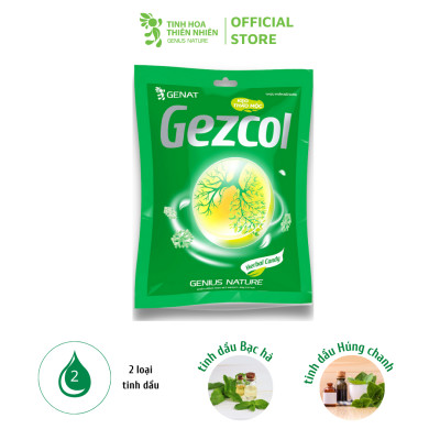 Combo 3 Túi kẹo thảo mộc Gezcol, Chanh Sả, Genat Gừng (Túi 20 viên)