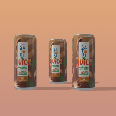Combo 2 pack 2 vị nước ép trái cây Satori Juice Ổi + Me - 250ml