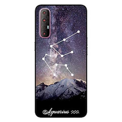 Ốp lưng dành cho Oppo Reno 3 Pro mẫu Cung Hoàng Đạo - Aquarius
