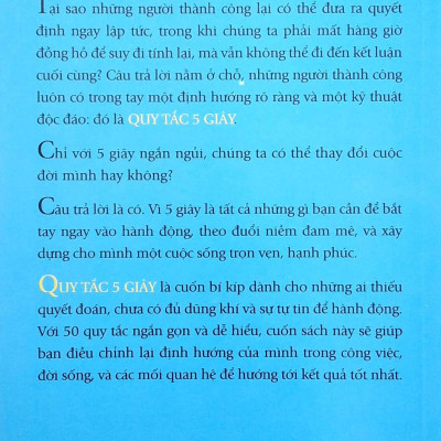 Quy Tắc 5 Giây (Tái Bản)