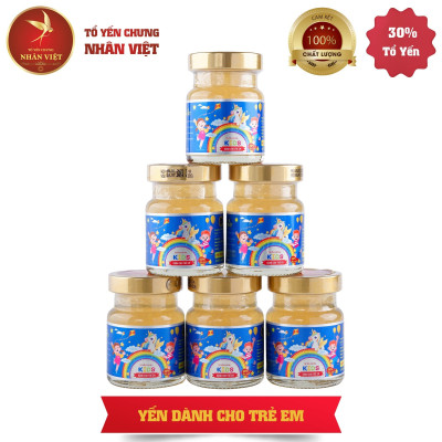 Yến Sào Cho Bé Nhân Việt Kids 30% Yến Giúp Bé Ăn Ngon, Cao Lớn Hũ 70ml