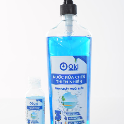 Nước rửa chén Thiên nhiên Tinh chất Muối Biển 720g OKI Clean