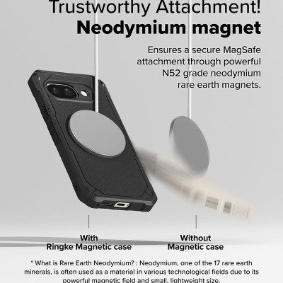 Ốp lưng cho Google Pixel 9a RINGKE Rugged Gear Magnetic - Hàng Chính Hãng