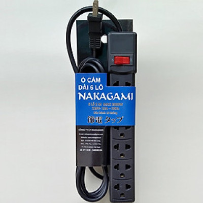 Ổ cắm điện dài 6 lỗ Nakagami chất lượng cao công nghệ Nhật Bản