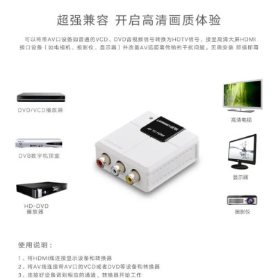 Ugreen UG4022540225TK Màu Trắng Bộ chuyển đổi tín hiệu AV sang HDMI âm - HÀNG CHÍNH HÃNG