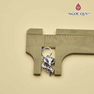 Charm bạc mặt hồ ly rỗng treo - Ngọc Quý Gemstones