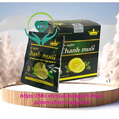 ￼Kẹo ngậm Chanh muối Kingphar ( hộp 12 gói * 5 viên)