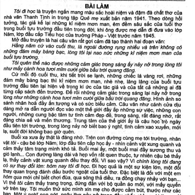 Những Bài Văn Chọn Lọc 8 (Biên Soạn Theo Chương Trình Giáo Dục Phổ Thông Mới) (Tái Bản 2023)