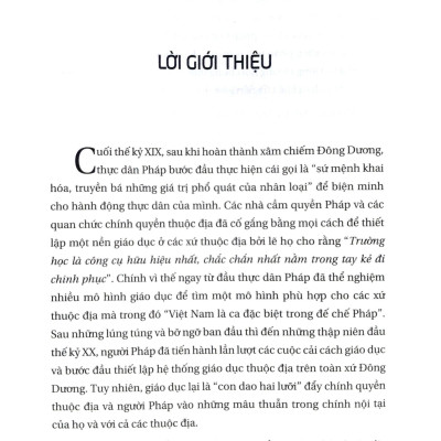 Giáo Dục Việt Nam Dưới Thời Thuộc Địa
