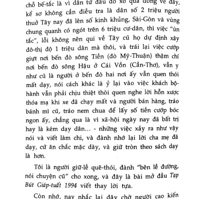 Tạp Bút Năm Giáp Tuất 1994 - Di Cảo