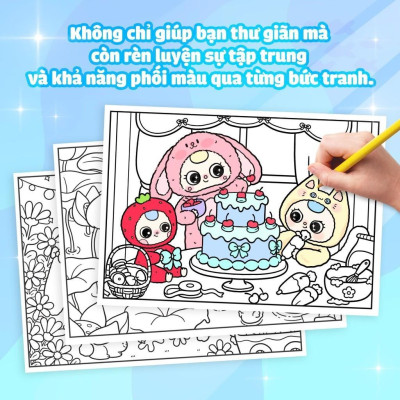 Sách Tô Màu Baby Three & Thế Giới Diệu Kỳ - Megabook