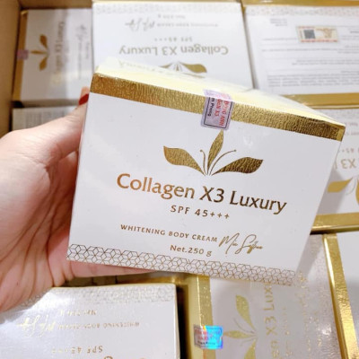 Combo Kem Body Collagen X3 Luxury + Tắm Trắng Mix Saffron + Kích Trắng Da Toàn Thân X3
