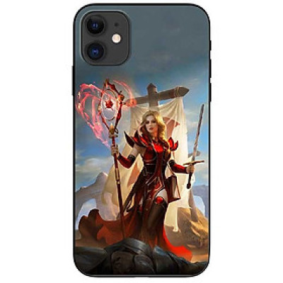 Ốp lưng dành cho Iphone 12 Mini mẫu Cô Gái Trượng Đỏ