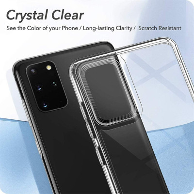 Ốp lưng dẻo silicon cho Samsung Galaxy S20 Plus hiệu Ultra Thin (siêu mỏng 0.6mm, chống trầy, chống bụi) - Hàng nhập khẩu