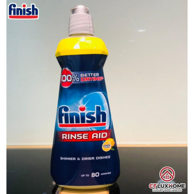 Nước làm bóng Finish 400ml dùng cho máy rửa bát - Hàng chính hãng 