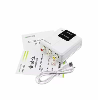 Ugreen UG4022540225TK Màu Trắng Bộ chuyển đổi tín hiệu AV sang HDMI âm - HÀNG CHÍNH HÃNG