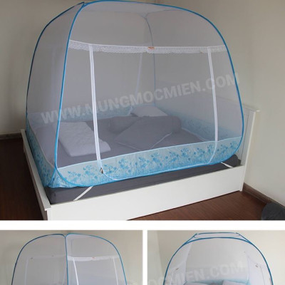 Màn Chụp , Mùng Chụp Cao Cấp Mộc Miên Đỉnh Rộng - Kích Thước 1,6mx2m - 3 cửa ( video , hình thật ) 