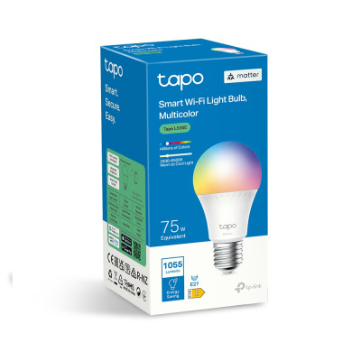 Bòng đèn WIFI thông minh TP-Link Tapo L535E | Công suất 8.6W | Hàng triệu màu sắc | Lên lịch & hẹn giờ | Bảo hành 2 năm | Hàng Chính Hãng