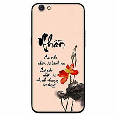 Ốp lưng in cho Oppo A71 Mẫu Thư Pháp Nhẫn Nền Hồng