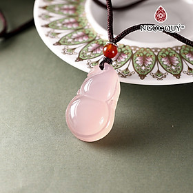 Dây chuyền hồ lô trường thọ đá mã não 34x20mm - Ngọc Quý Gemstones
